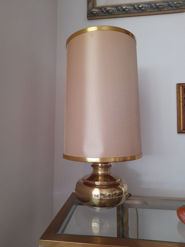 lampada vintage in ottone pesante