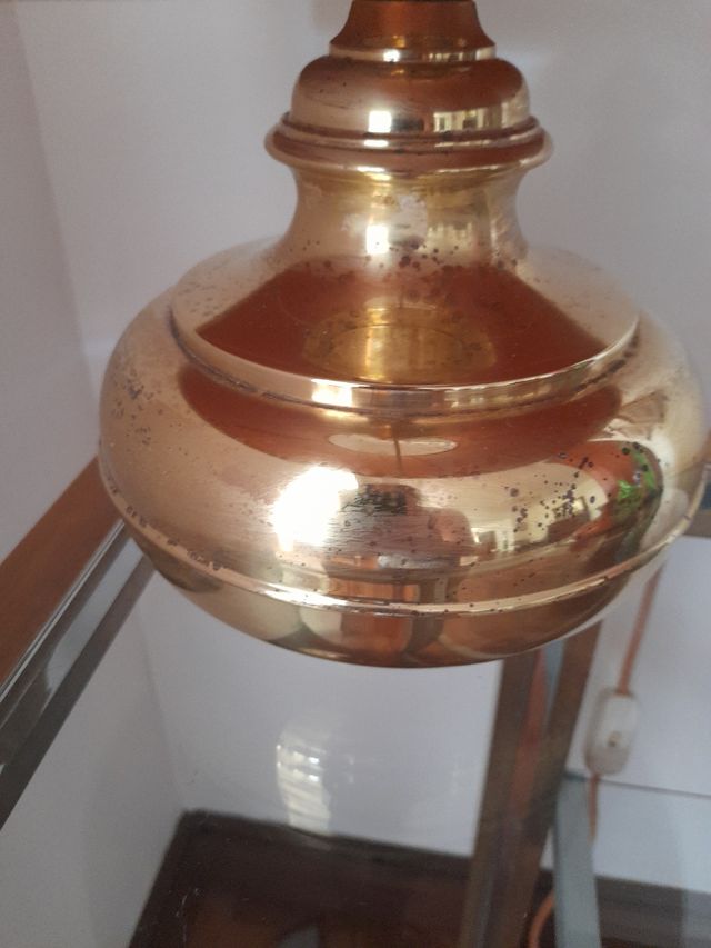 lampada vintage in ottone pesante