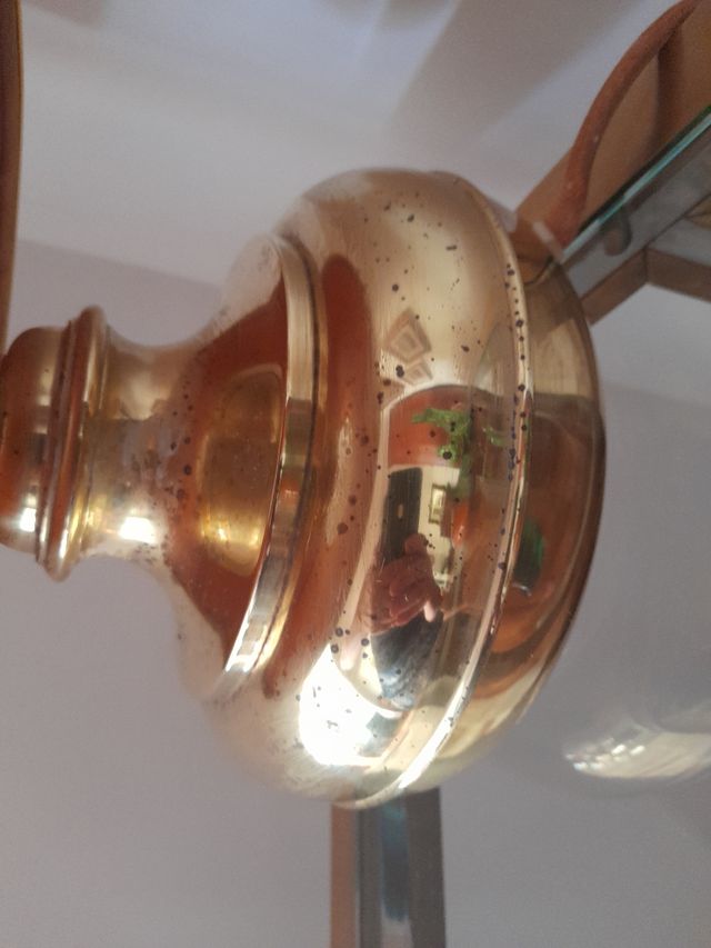 lampada vintage in ottone pesante