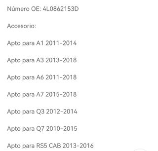 Recambio motor tapa combustible audi volkswagen