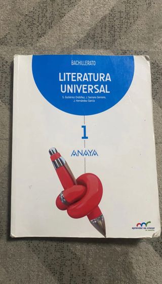 Libro de Literatura universal Anaya
