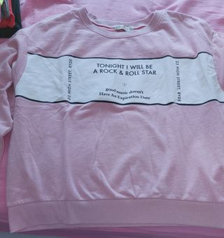 Sudadera rosa