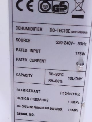 DESHUMIDIFICADOR 10Lo