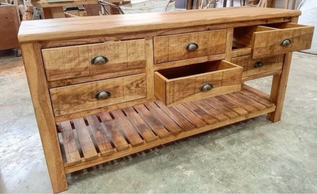 Mueble consola colonial Madera maciza