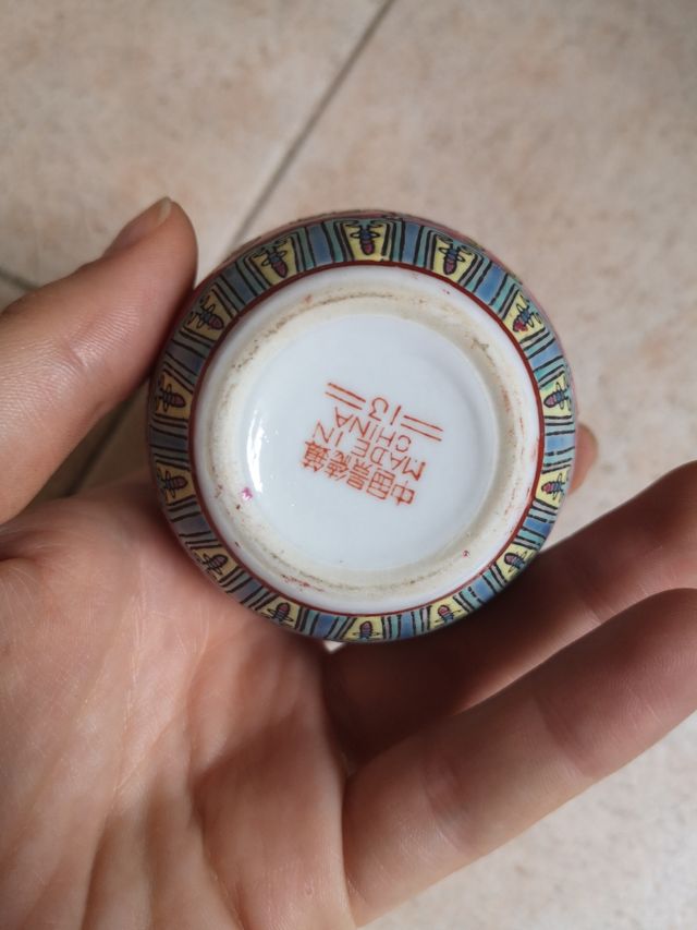 vaso Antico Cinese Piccolo rosa