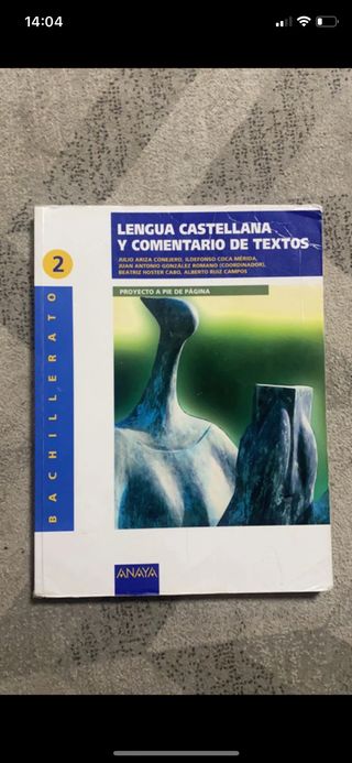 Libro de lengua castellana anaya