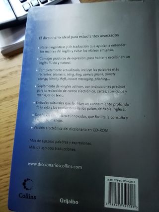 Diccionario Collins Master con gramática