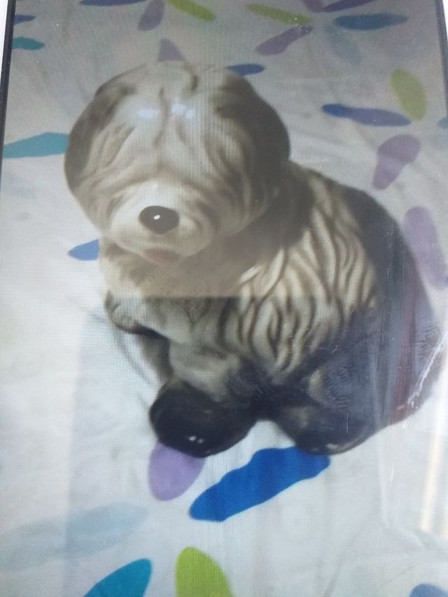 perrito de porcelana .de adorno grandecito