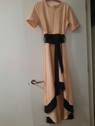 vestido corto largo evento