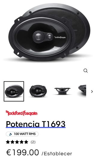equipo rockford fosgate P4004, 6x9, etc