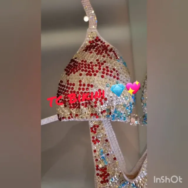 Bikini competición fitness swarovski