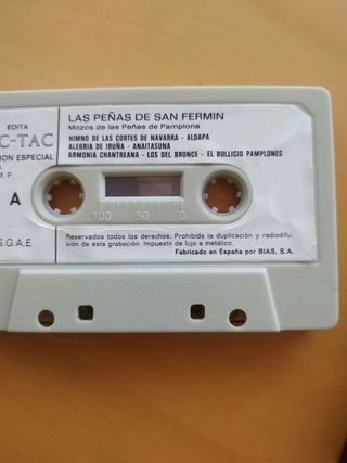 Cassette las peñas por san fermin
