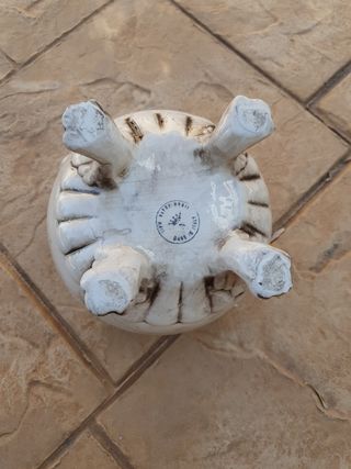 Jarrón de cerámica italiana Capodimonte