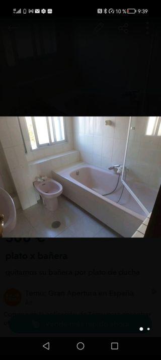 Cambio de bañera por plato de ducha