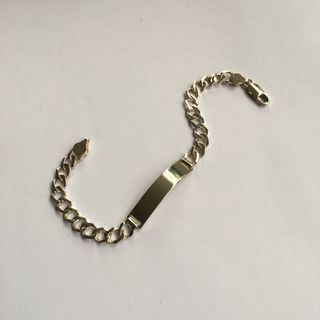 Pulsera de chapa plata 925