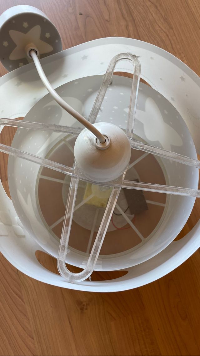 Lampara de estrellas giratoria