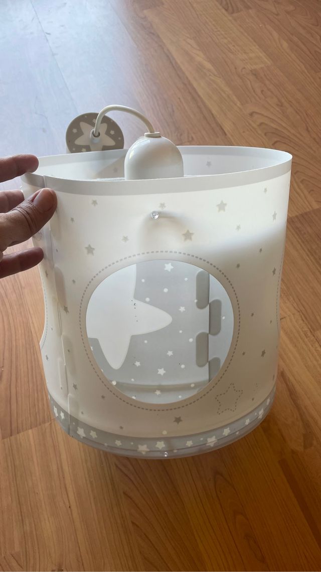 Lampara de estrellas giratoria