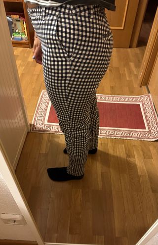 Pantalón de cuadros azules