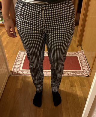Pantalón de cuadros azules
