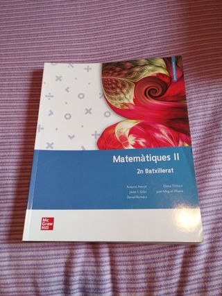 Libro matemáticas 2do de bachillerato
