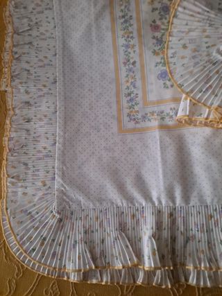 Sábanas cama 150cm. 240x250cm. 50% algodón 50% pol