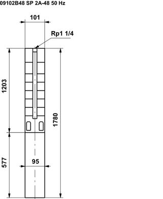 Bomba sumergible Grundfos 2,2 kW - 3 CV - pozos