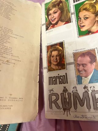 Album cromos Marisol Rumbo a río