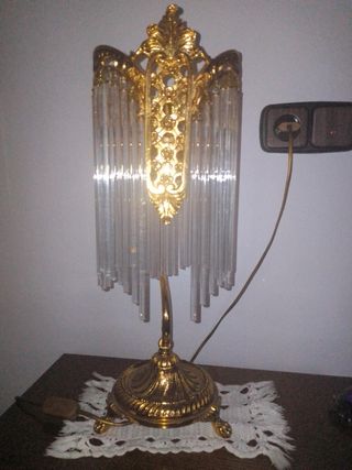 Espectacular pareja de lámparas de bronce