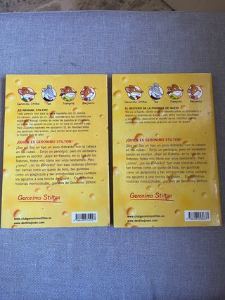 Pack 2 libros Geronimo Stilton
