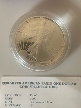 3 Moneda eagle proof 1988,1989 y 1990