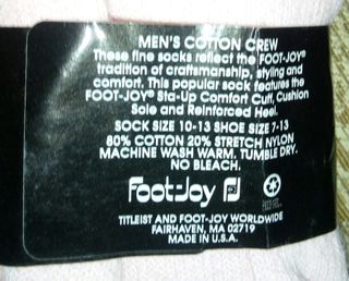 CALCETINES DE GOLF “FOOTJOY” MEN'S COTTON CREW