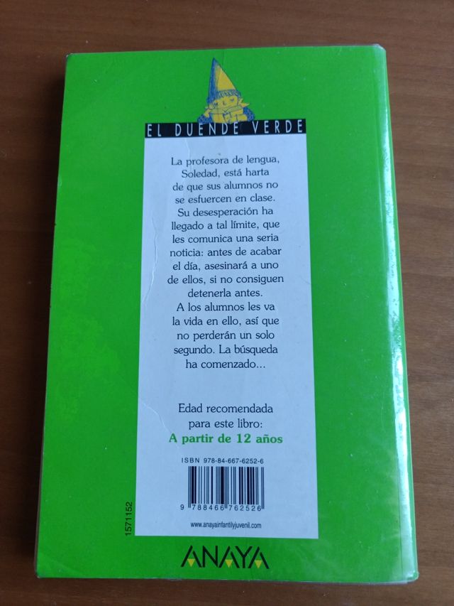 El asesinato de la profesora de lengua. Anaya