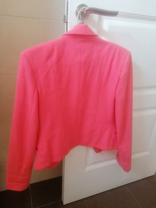 Chaqueta primavera verano color coral T. M