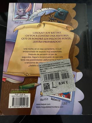 Libro infantil El tesoro del cementerio