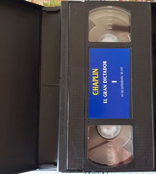 Cinta VHS El gran dictador de Charles Chaplin