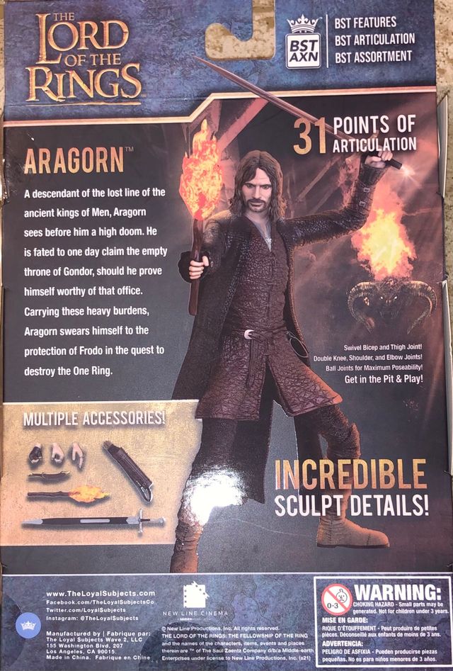 Figura BST El Señor de los Anillos Aragorn 13cm