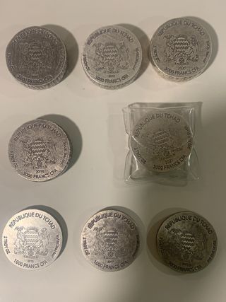 Set 8 monedas Egyptian relics 