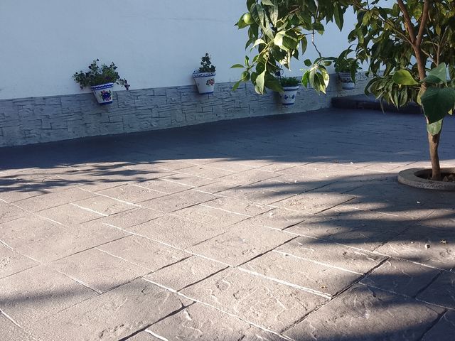 hormigón impreso y fratasado