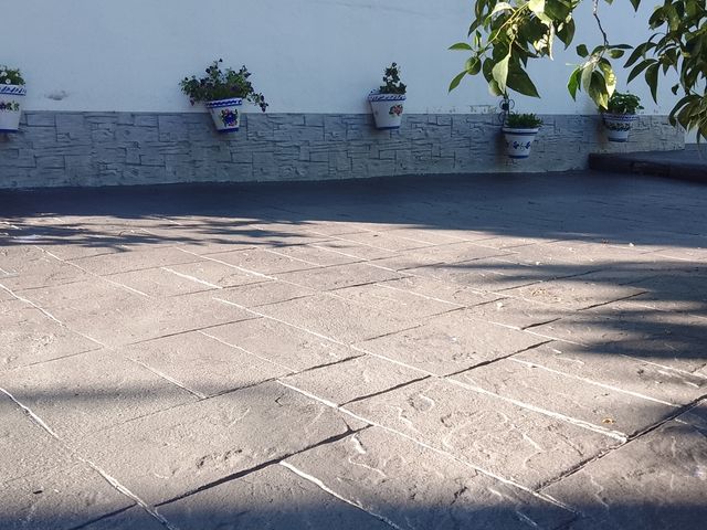 hormigón impreso y fratasado