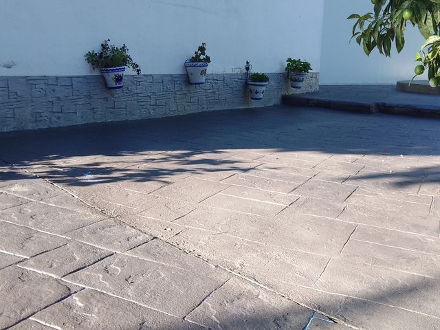 hormigón impreso y fratasado