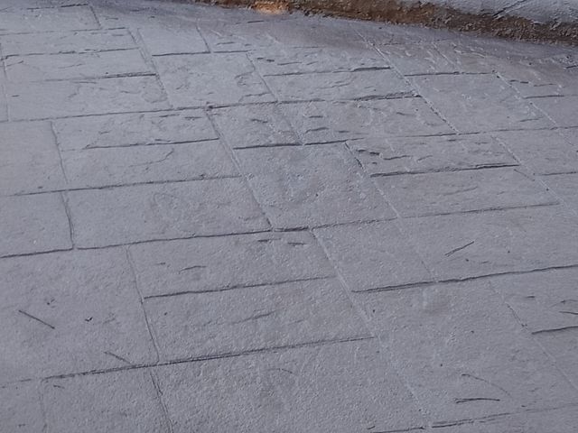 hormigón impreso y fratasado