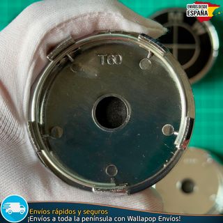 X4 Tapacubos BMW 60mm llantas Tapabujes Emblemas