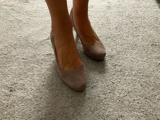 Zapatos unisa 38 ante beige