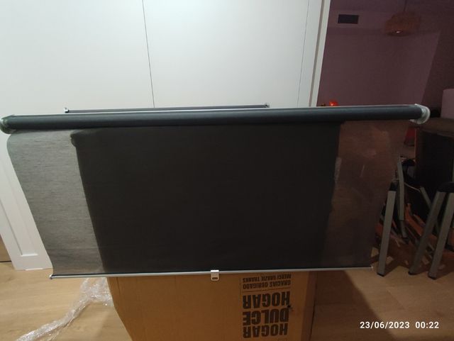estor gris 124 cm
