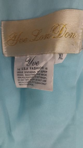 Vestido de fiesta de tul bordado talla XL