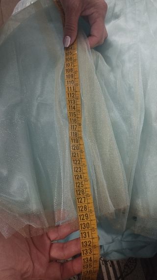 Vestido de fiesta de tul bordado talla XL