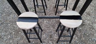 Mesa bar y tamburetes