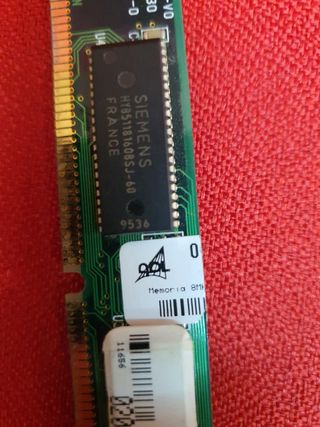 Memorias edo RAM 2x8 Mb Simm 72 pin sin paridad.