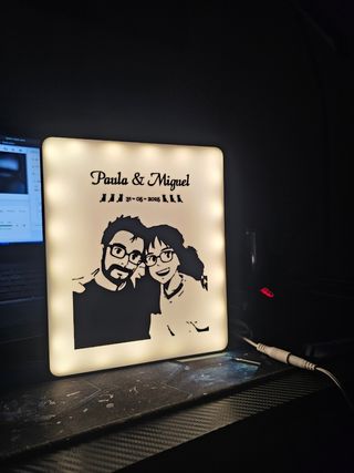 LIGHT BOX LÁMPARA LED PERSONALIZADA REGALO