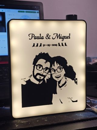 LIGHT BOX LÁMPARA LED PERSONALIZADA REGALO